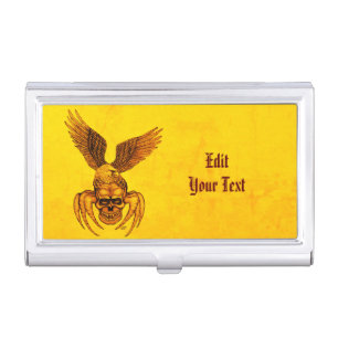 Spiderskull with Eagle Business Card Case