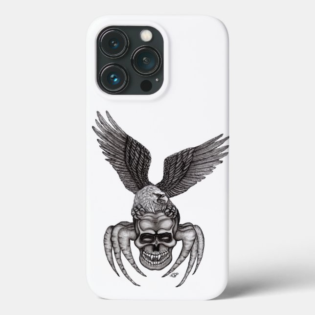 Spiderskull with Eagle Case-Mate iPhone Case (Back)