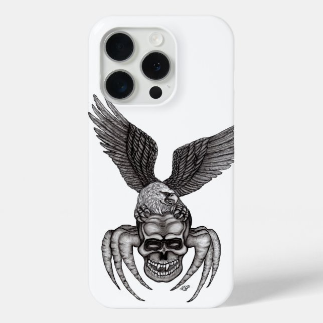 Spiderskull with Eagle Case-Mate iPhone Case (Back)
