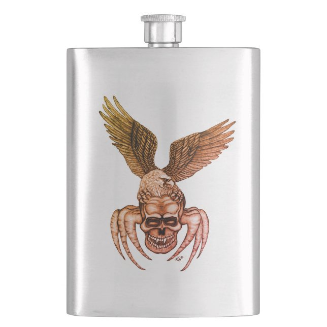 Spiderskull with Eagle Flask (Front)