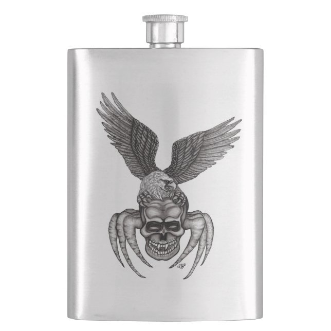 Spiderskull with Eagle Flask (Front)