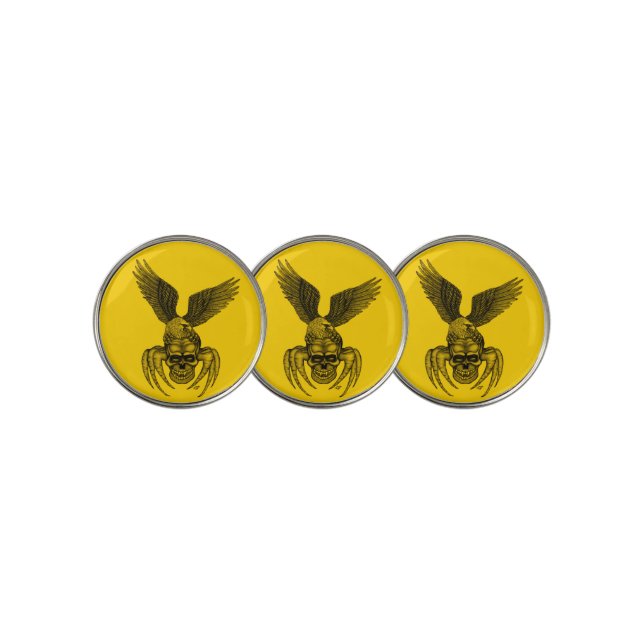 Spiderskull with Eagle Golf Ball Marker (3 Up)