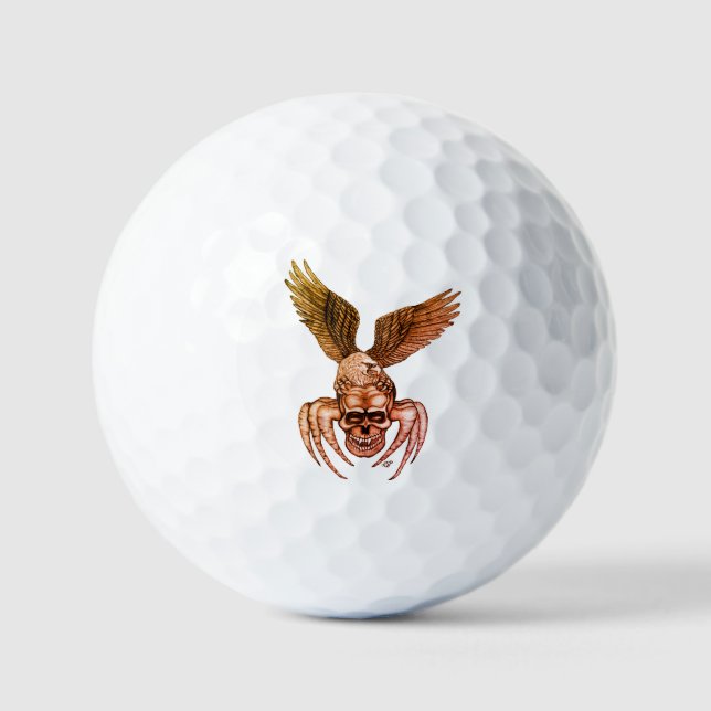 Spiderskull with Eagle Golf Balls (Front)
