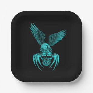 Spiderskull with Eagle Paper Plates