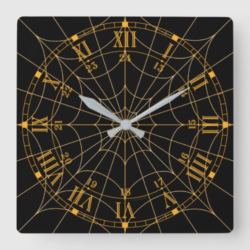Spiderweb Acrylic Wall Clock