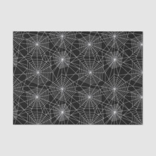 Spiderweb Black and White Halloween Tissue Paper