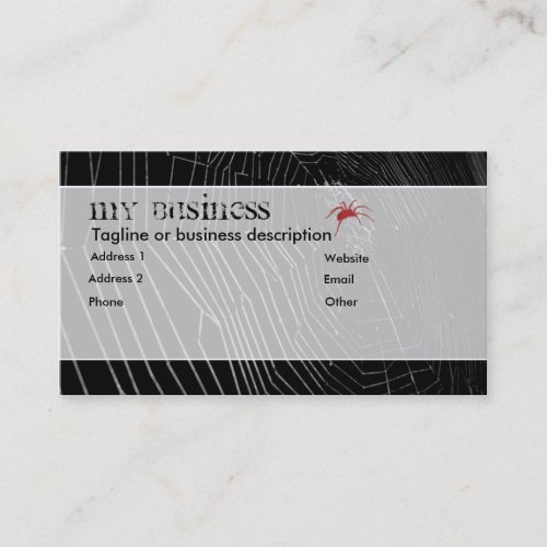 Spiderweb Business Card