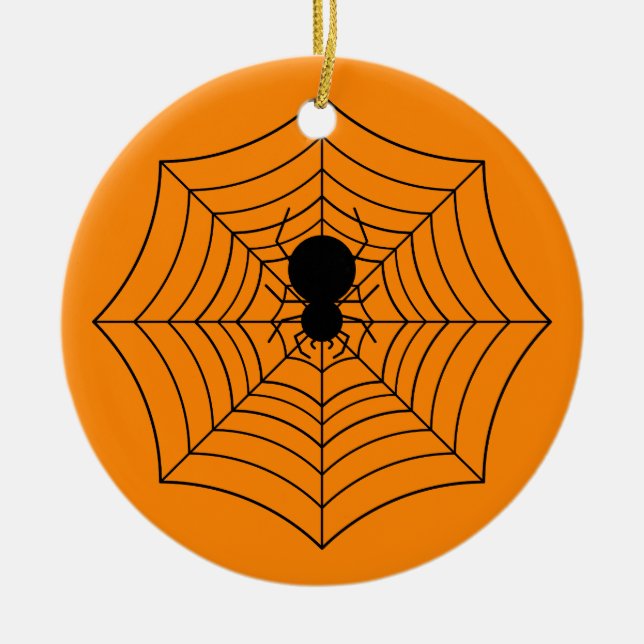 Spiderweb  ceramic ornament (Front)