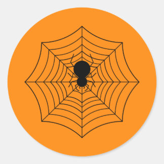 Spiderweb  classic round sticker