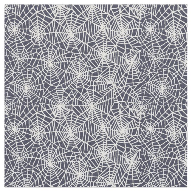 Spiderweb Cobweb Pattern Template Fabric (Close Up)