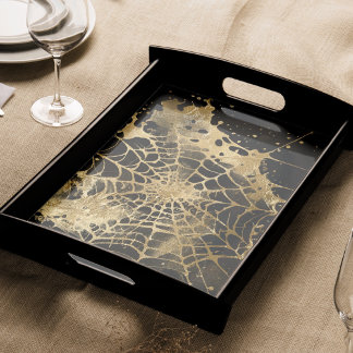 Spiderweb Elegance | Creepy Beautiful Gold Cobweb Tissue Paper