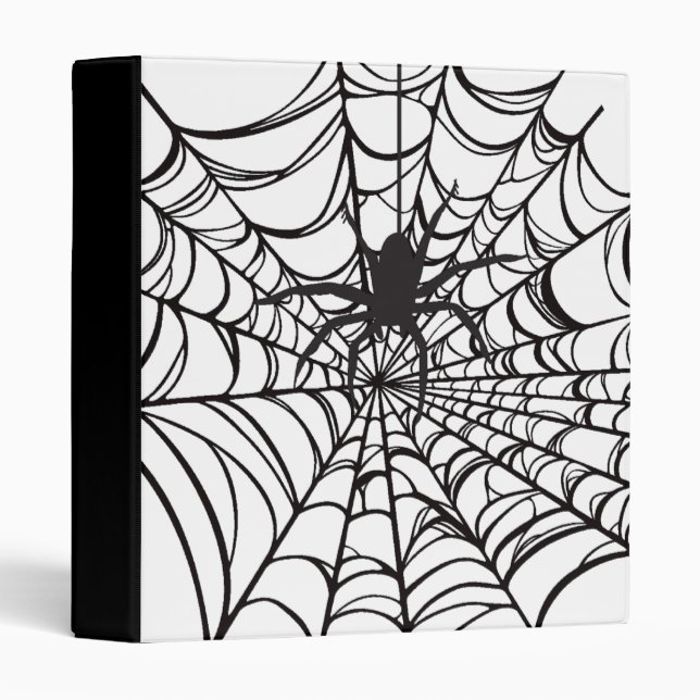 Spiderweb Halloween Binder (Front/Spine)