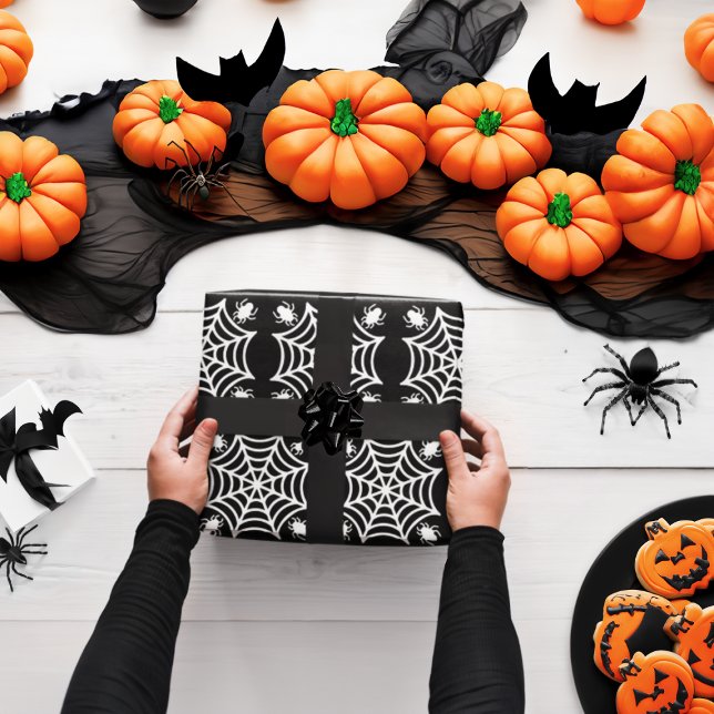 Spiderweb Halloween Wrapping Paper (Creator Uploaded)