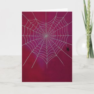 Spiderweb Heart Holiday Card