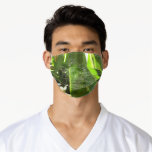 Spiderweb in Tropical Leaves Green Nature Adult Cloth Face Mask