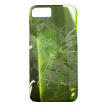 Spiderweb in Tropical Leaves Nature iPhone 8/7 Case