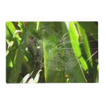 Spiderweb in Tropical Leaves Nature Placemat