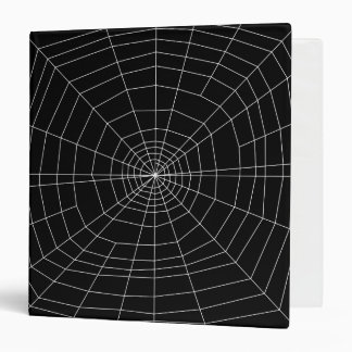 spiderweb on Black 3 Ring Binder