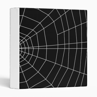 spiderweb on Black 3 Ring Binder