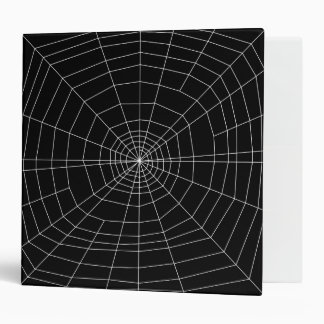 spiderweb on Black Binder