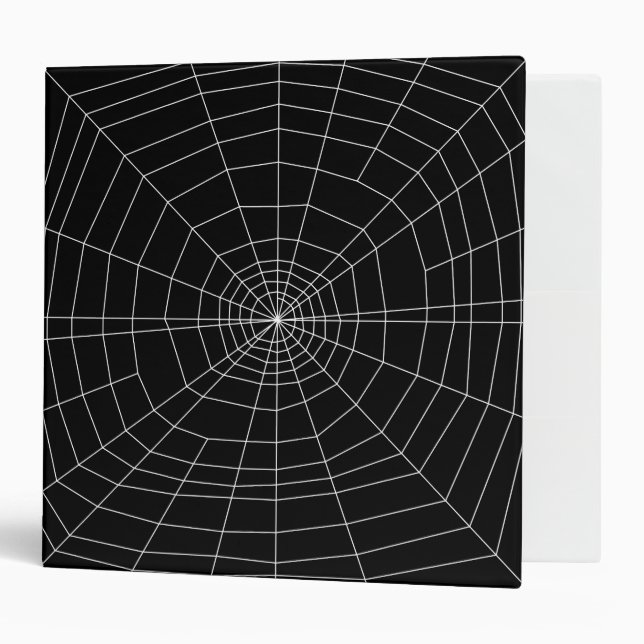 spiderweb on Black Binder (Front/Inside)