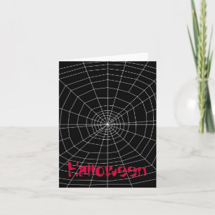 spiderweb on Black Card