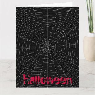 spiderweb on Black Card