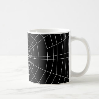spiderweb on Black Coffee Mug