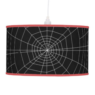 spiderweb on Black Pendant Lamp