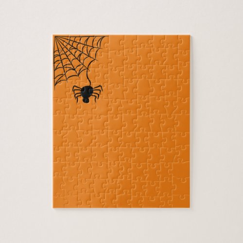 Spiderweb Orange Halloween Frustrating Jigsaw Puzzle