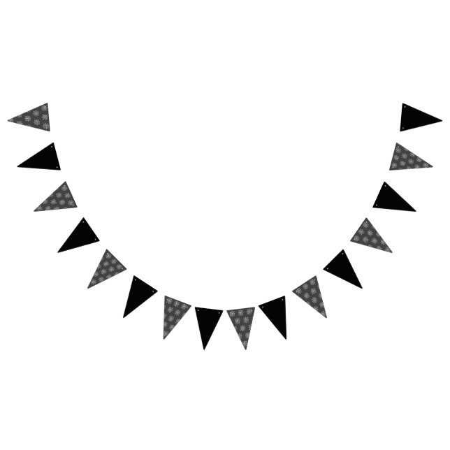 Spiderweb Party Banner (White & Dark Gray) (All)