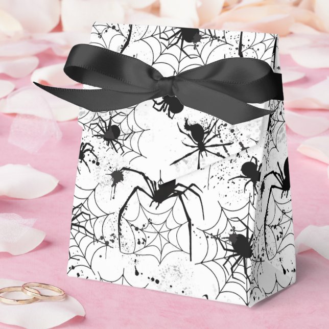 Spiderweb Pattern Halloween  Favor Boxes (Wedding)