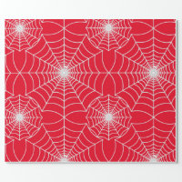 Spiderweb on Purple Halloween Craft or Gift Wrapping Paper, Zazzle