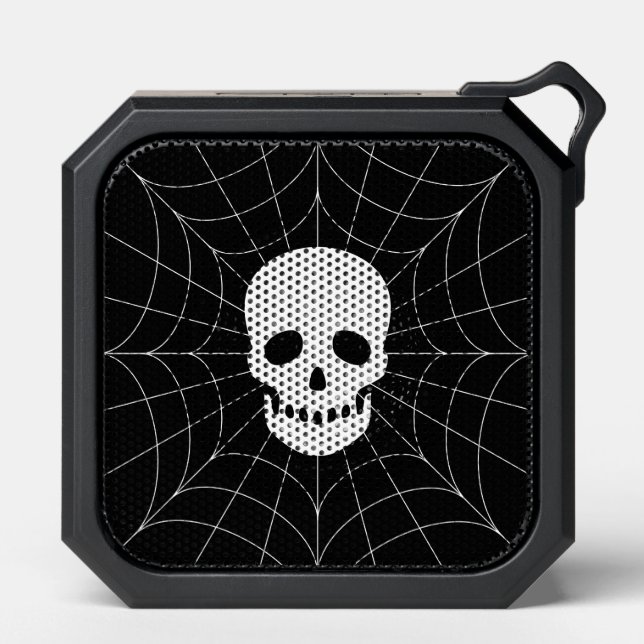 Spiderweb Skull Bluetooth Speaker (Front)