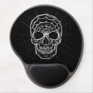 Spiderweb Skull Gel Mouse Pad