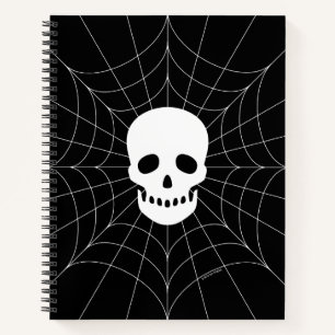 Spiderweb Skull Notebook