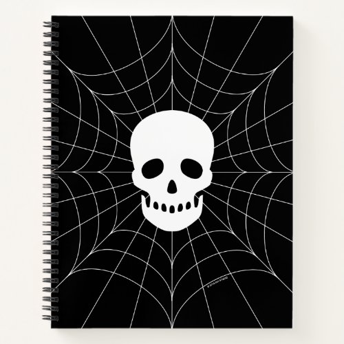 Spiderweb Skull Notebook