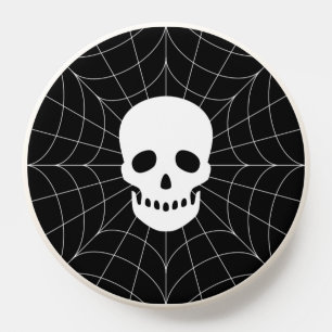 Spiderweb Skull PopSocket