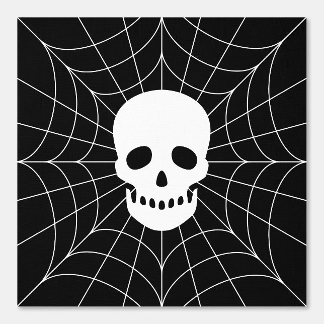 Spiderweb Skull Wallpaper (Front)