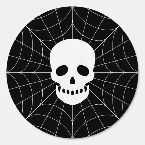 Spiderweb Skull Yard Sign