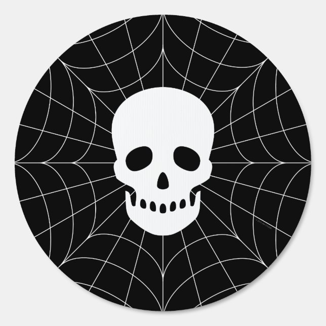 Spiderweb Skull Yard Sign (Front)