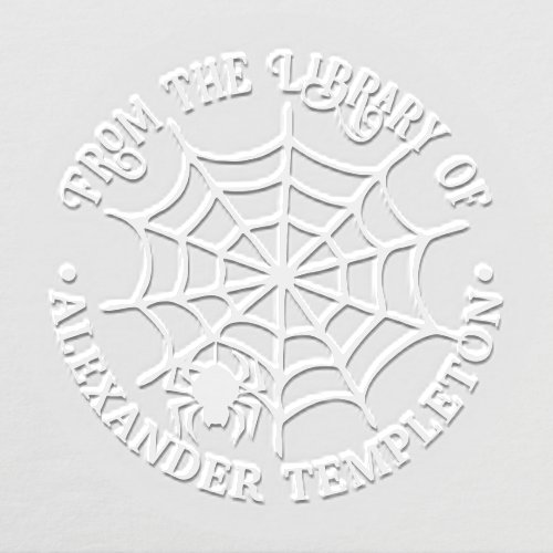 SpiderWeb  Spider Silhouette From the Library of Embosser