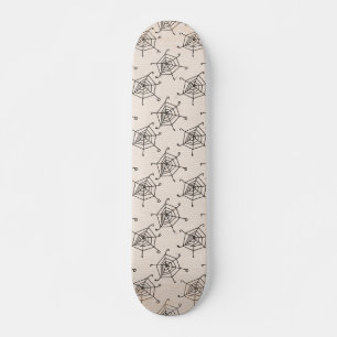spiderwebgrungepaper BLACK NEURTAL SPIDERWEBS SPID Skateboard Deck