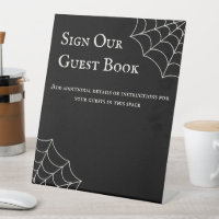 Spiderwebs Black and Ecru Gothic Wedding