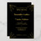 Spiderwebs Black and Gold Gothic Wedding