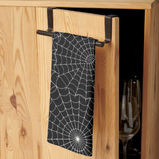 Spiderwebs Halloween Kitchen Towel
