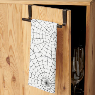 Spiderwebs Halloween Kitchen Towel