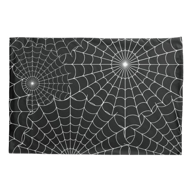 Spiderwebs Halloween Pillow Case (Back)