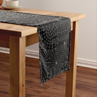 Spiderwebs Halloween  Short Table Runner