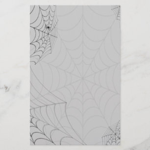 Spiderwebs Halloween Spiders Stationery